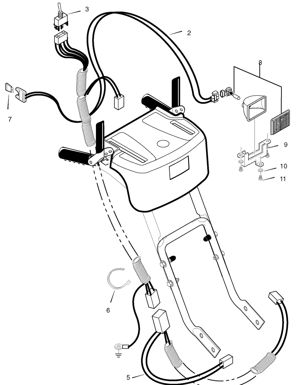 Wiring Diagram and Parts List for 629110X16B 2004 Briggs and Stratton Snow Blower